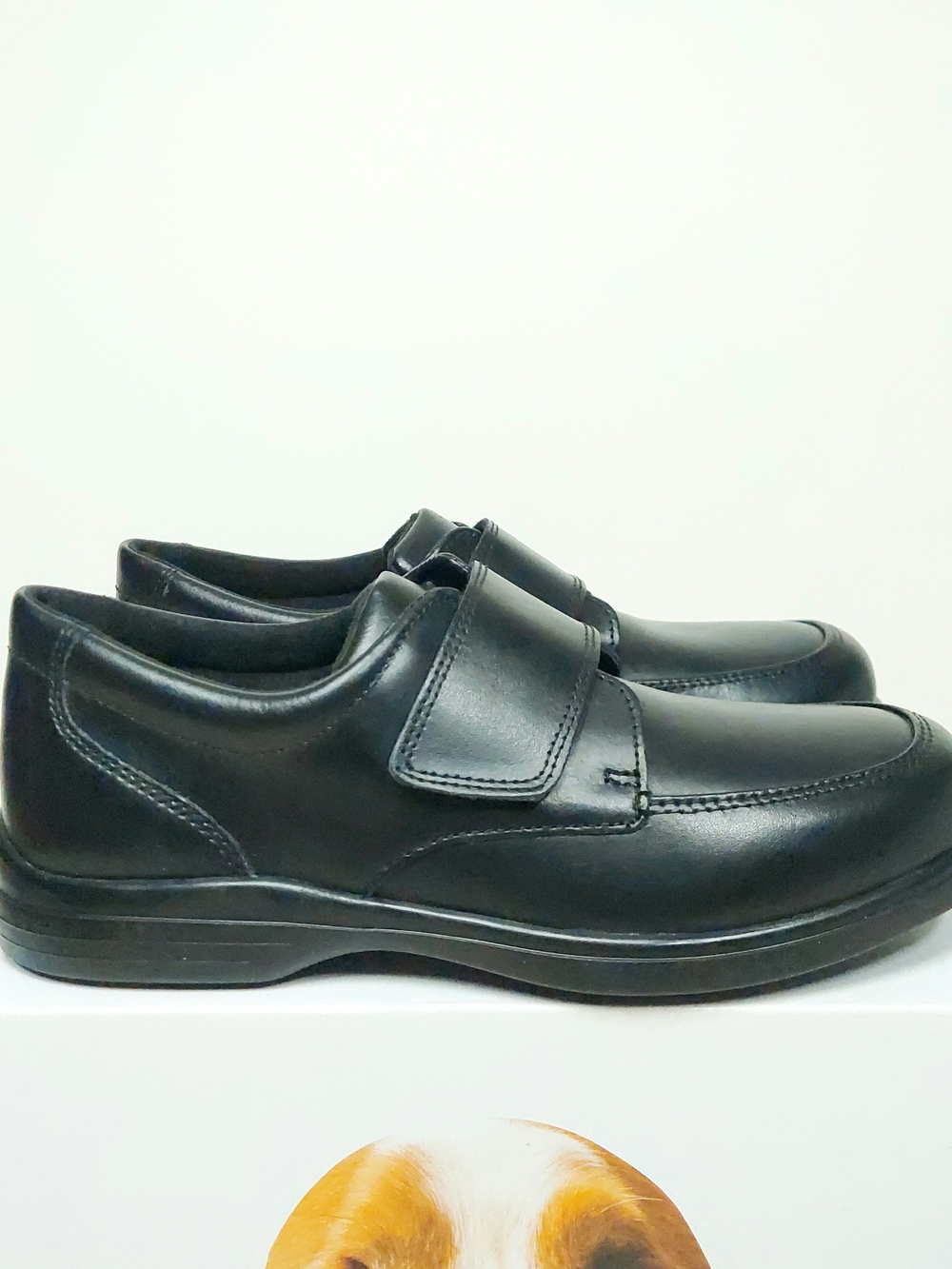 Hush Puppies Boys Black Leather Slip-On Formal Dress School Shoes Size 3.5 NWT - Picture 12 of 13